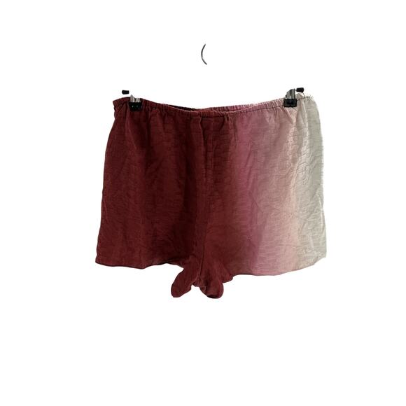 Kith 'Thea Ombre' Red Silk Monogram Short Size M - Picture 3 of 4